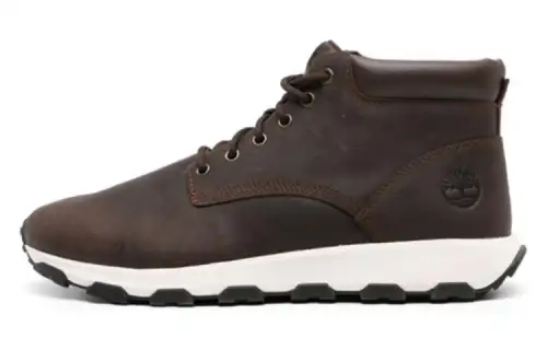 Timberland Field Boots Ankle Boots Flat Men's Umber