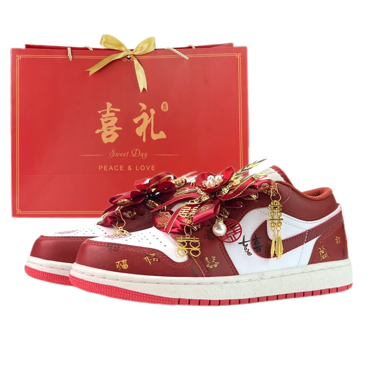 Jordan Air Jordan 1 Vintage Basketball Shoes Unisex Low Top White