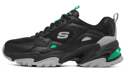 Skechers Stamina V2 'Black Charcoal Green'
