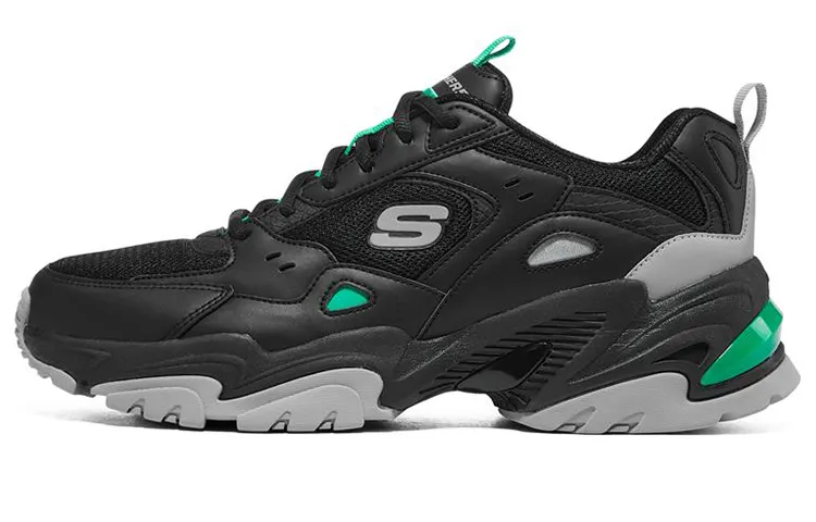 Skechers Stamina V2 'Black Charcoal Green'