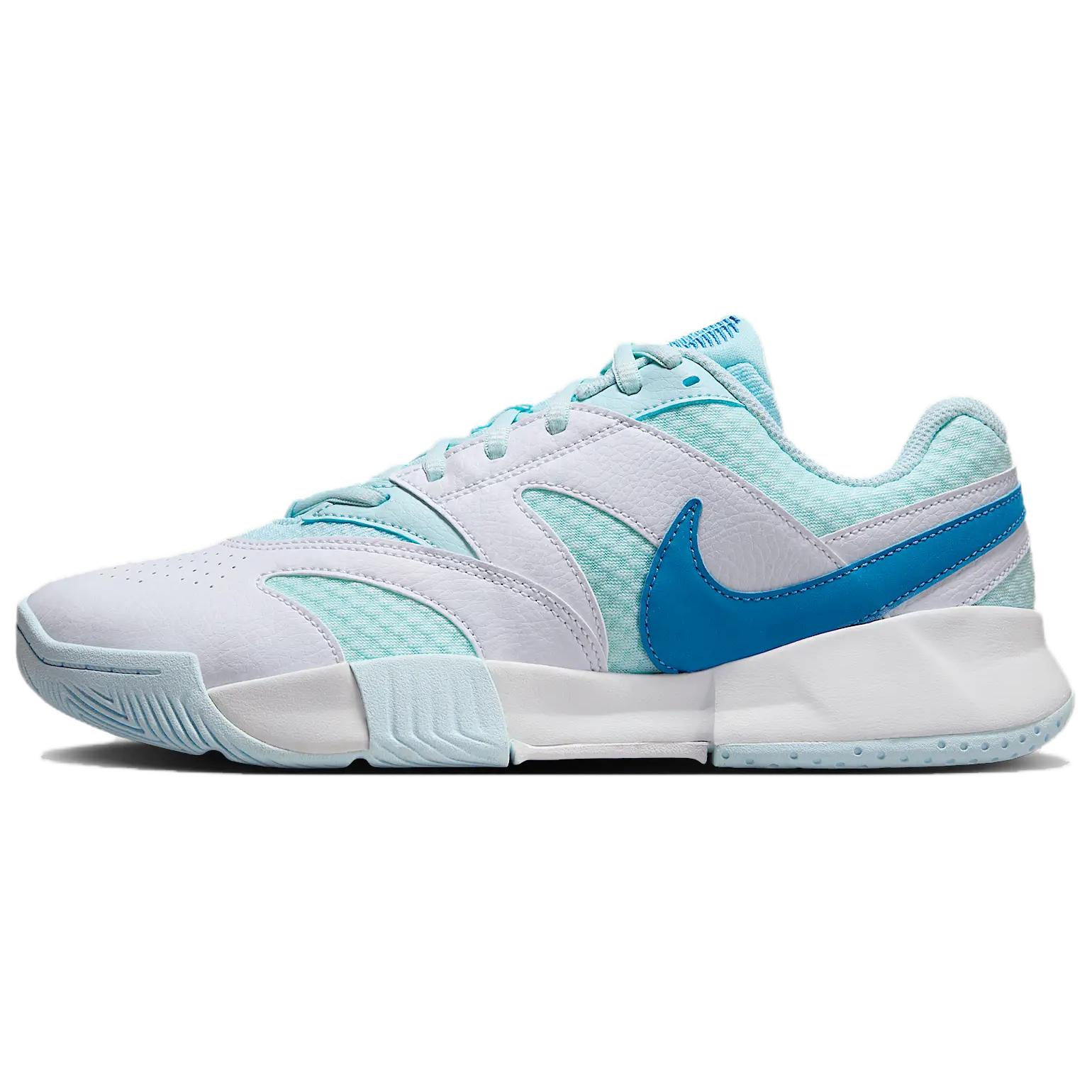Nike Court Lite 4 Comfortable Abrasion Resistant Abrasion Resistant Low top Tennis Shoes Women’s Blue White
