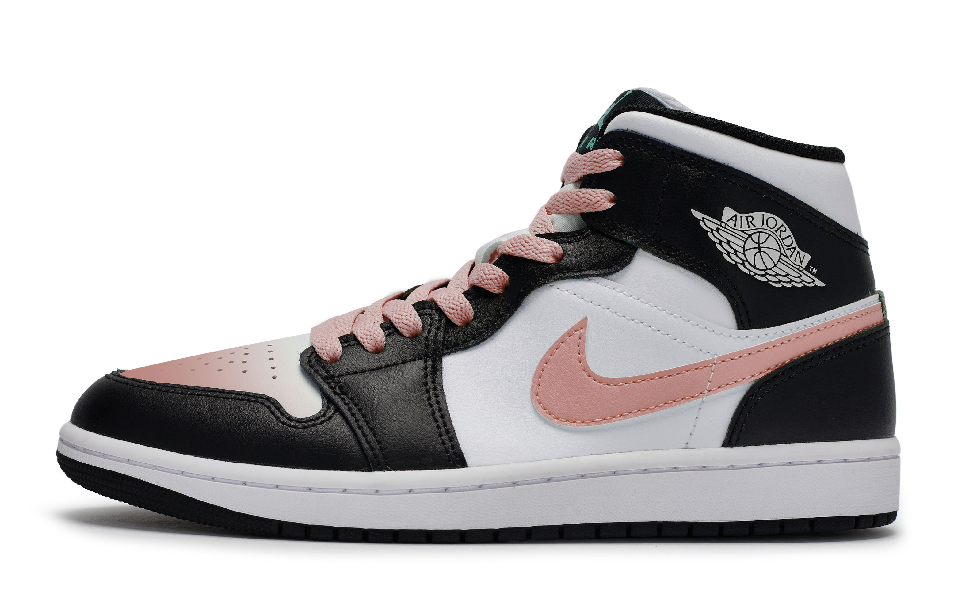 Jordan Air Jordan 1 MID 811 Manufacturing, Deep Sea Mystic Realm Flesh Pink, Special Shoe Box
