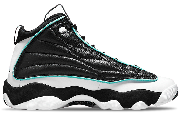 Мужские кроссовки Jordan Pro Strong (черно-белые) — Белый / чёрный / синий — фото 2