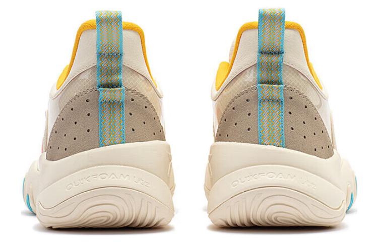 361° LAVA Cushioning Slip Resistant Abrasion Resistant Low top Basketball Shoes Men’s Beige Yellow