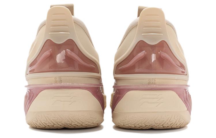 XTEP Levitation 7 Cushioning Anti-Slip And Wear-Resistant Low-Top Basketball Shoes Brown Pink