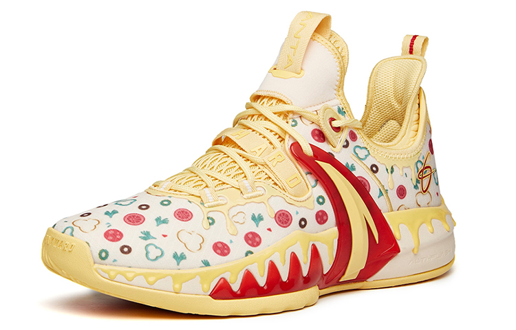Anta GH2 Slip Resistant Abrasion Resistant Low top Performance Basketball Shoes Men’s Yellow White Red