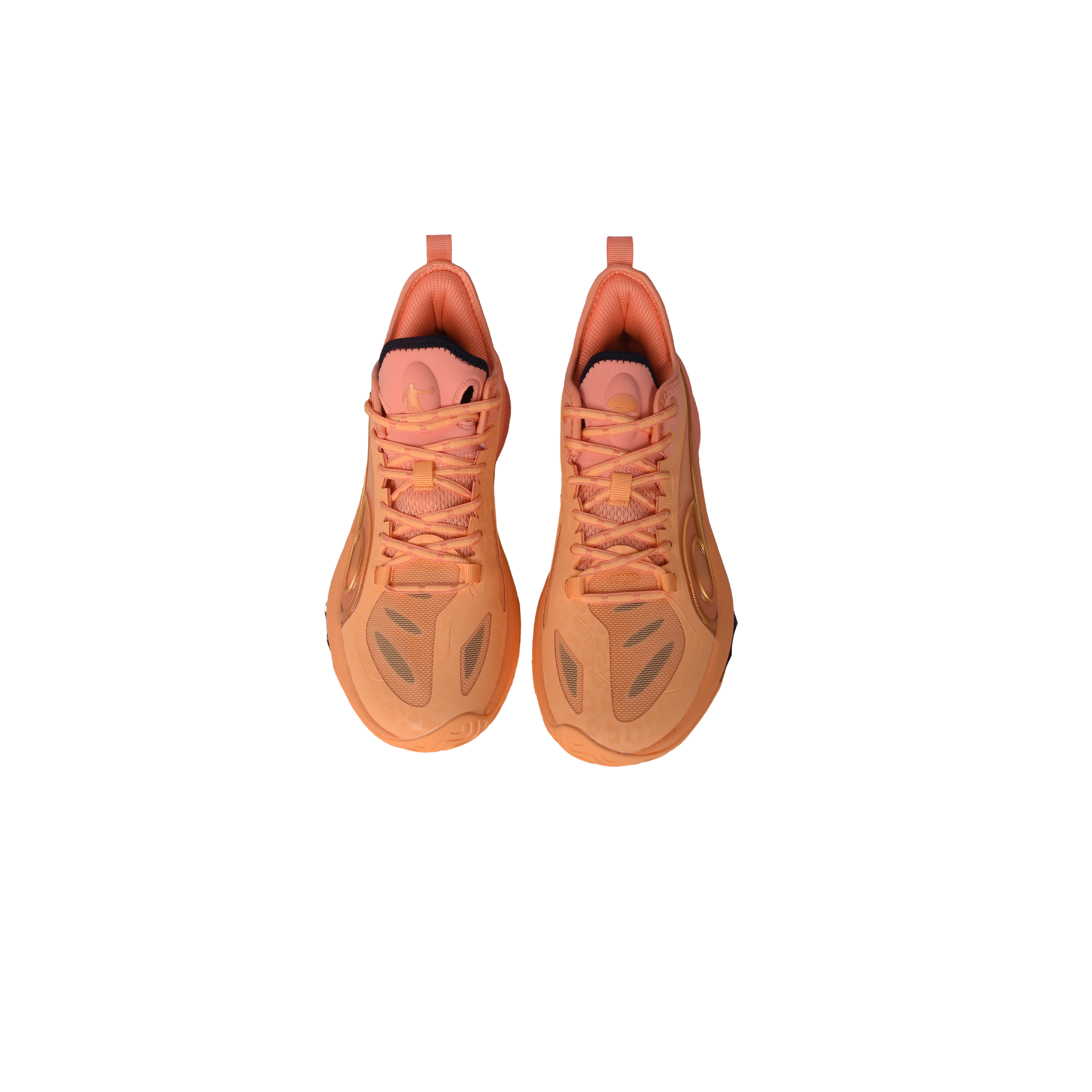 QIAODAN Slip Resistant Abrasion Resistant Low top Basketball Shoes Men’s Lively Coral Powder