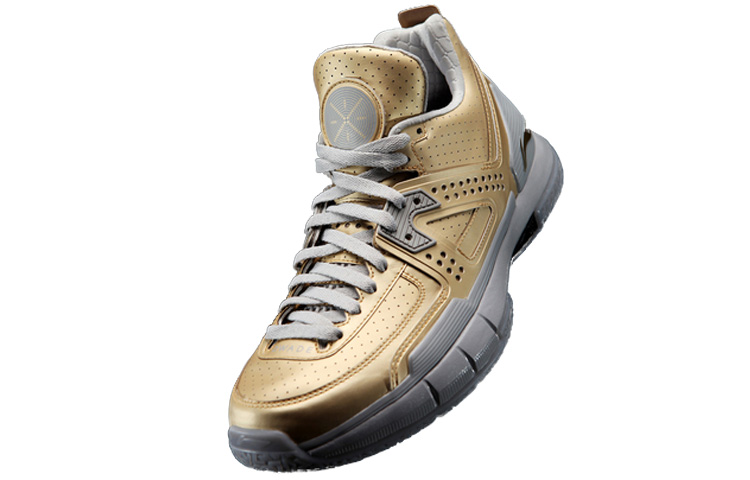 Li Ning WOW 5 Basketball Shoes Men’s Low Top Gold
