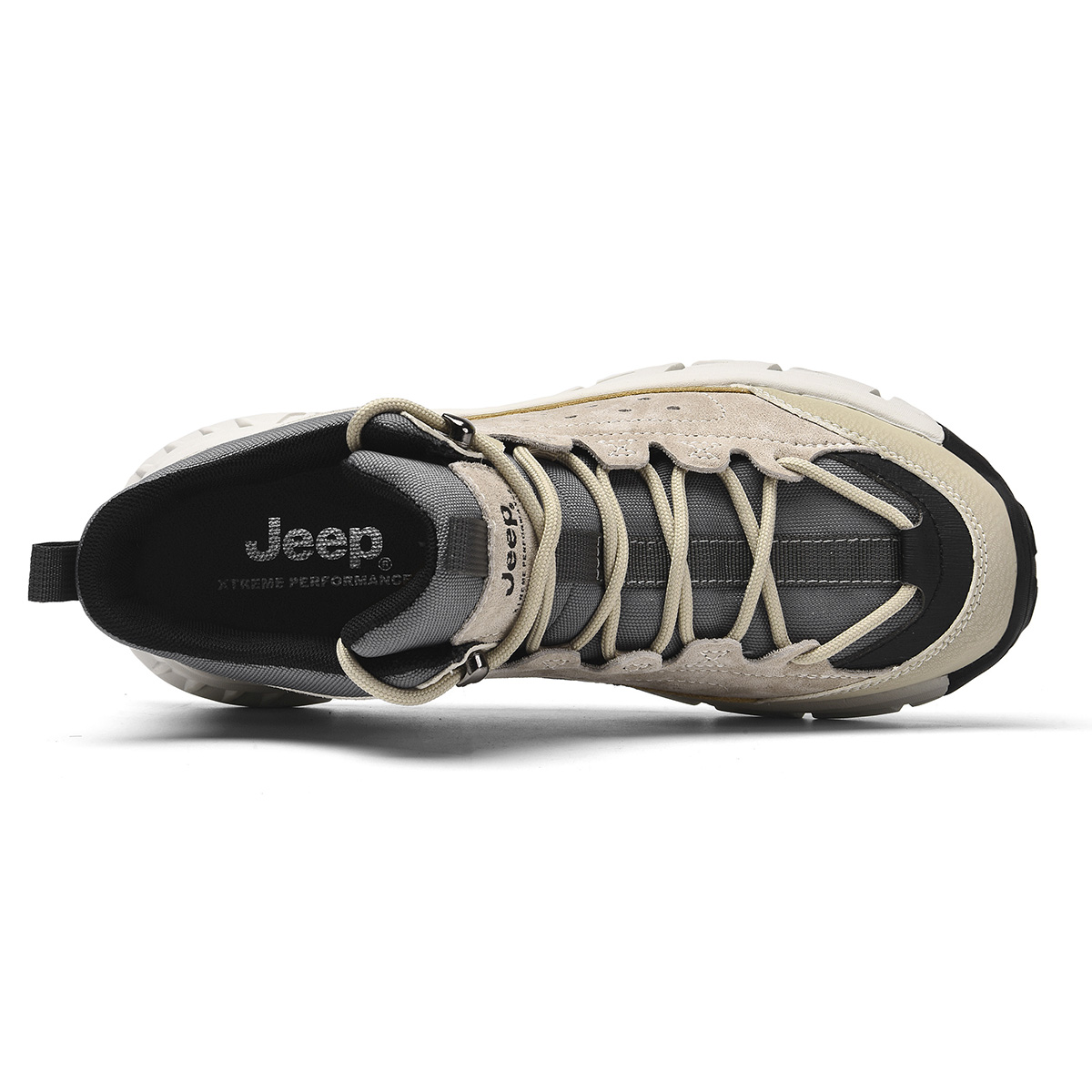 Jeep Mid top Mountaineering Hiking Shoes Men’s Sand