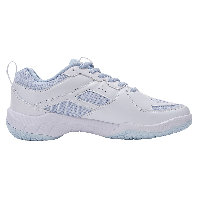 KUMPOO Cushioning Breathable Support Low top Badminton Shoes Unisex White Light Blue