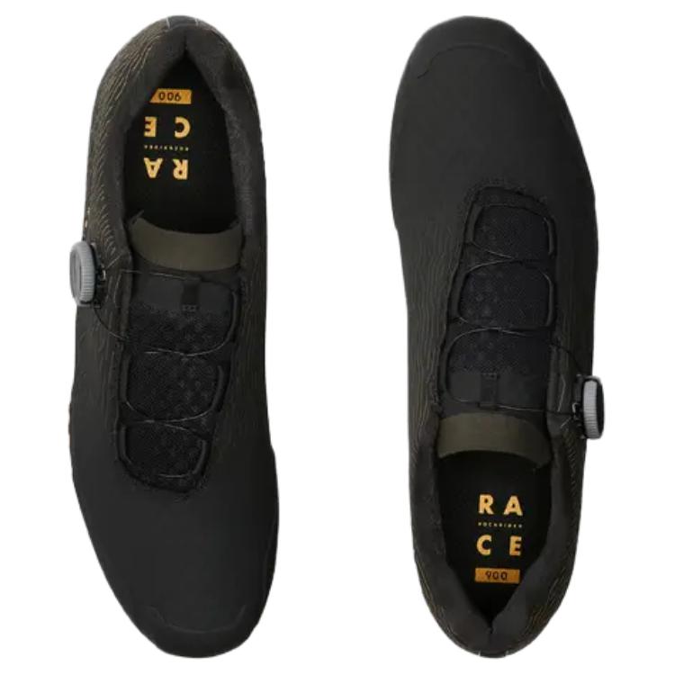 DECATHLON Cushioning Abrasion Resistant Cushioning, Wear Resistant Low top Cycling Shoes Men’s Black Orange