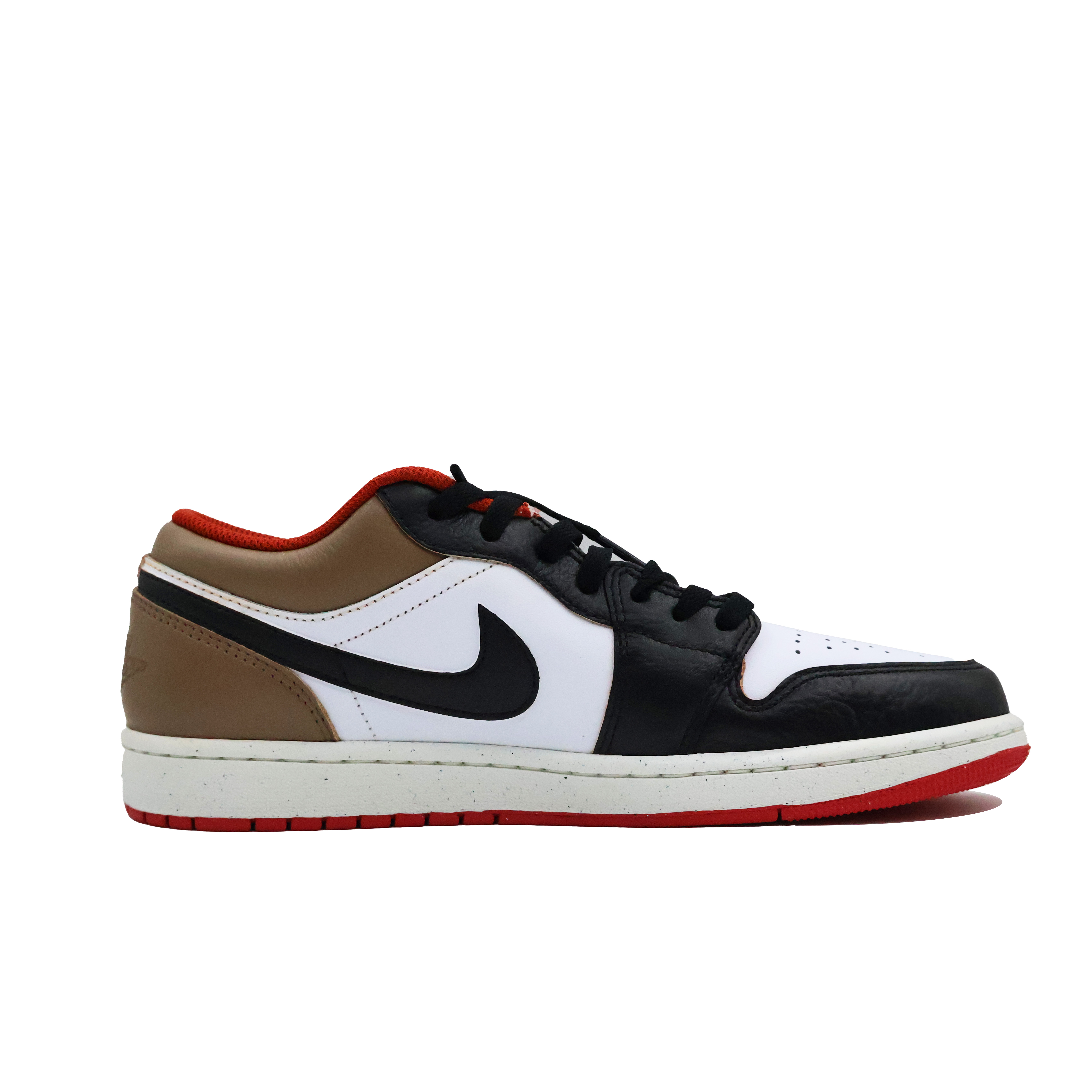 Jordan Air Jordan 1 Vintage Basketball Shoes Men’s Low Top White/Black/Brown