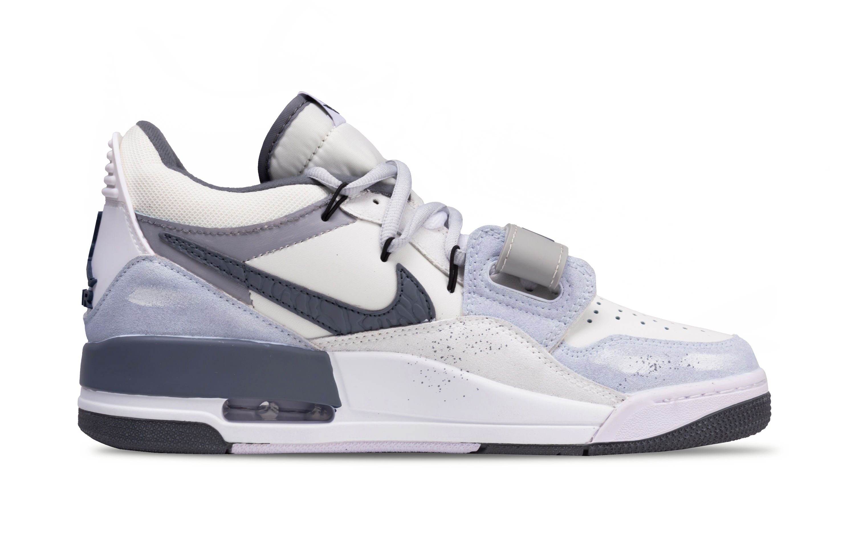 Jordan Legacy 312 Time Swirl Abrasion Resistant Abrasion Resistant Low top Vintage Basketball Shoes Men’s White Blue