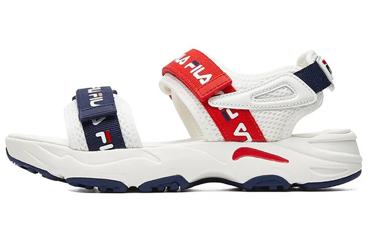FILA Tracer Sports Sandals For White/Red Women's