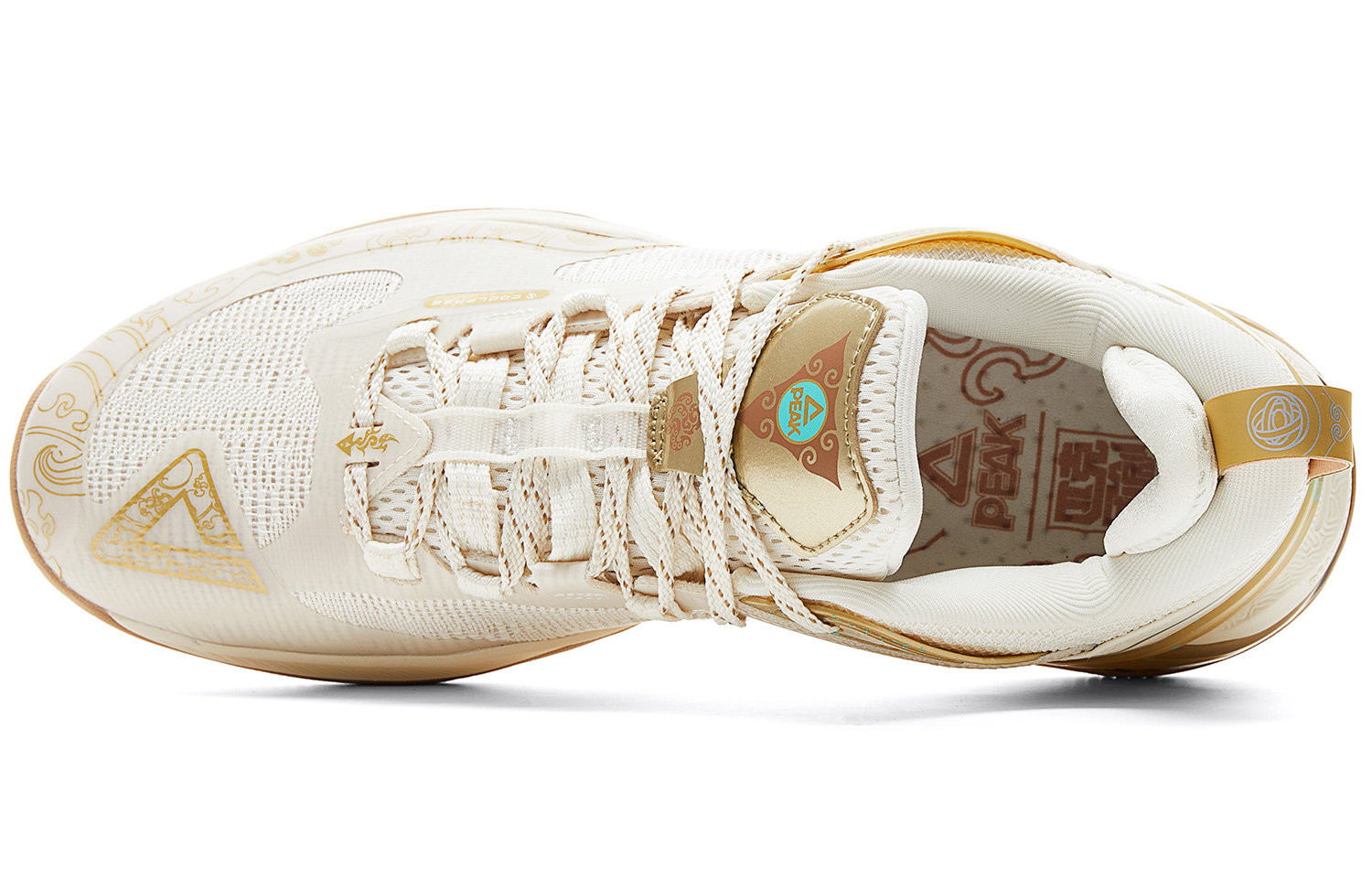 PEAK Chinese Original Collection Basketball Shoes Men’s Low Top Canvas White