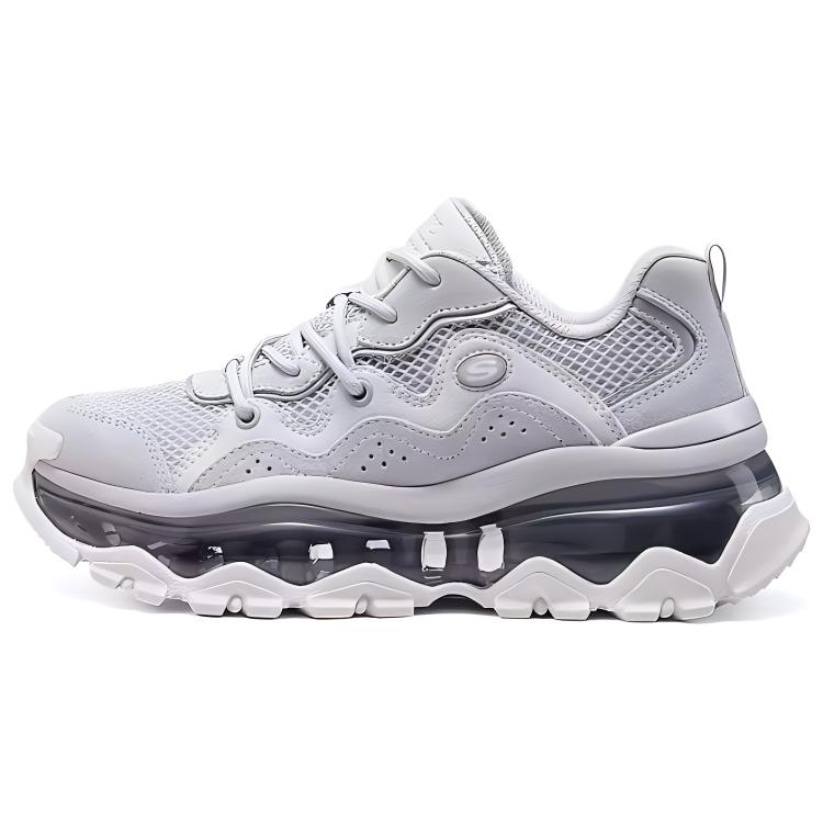 Skechers Street Blo Textile, Synthetic Leather, Split Cow Leather Comfortable And Breathable Abrasion Resistant Low top