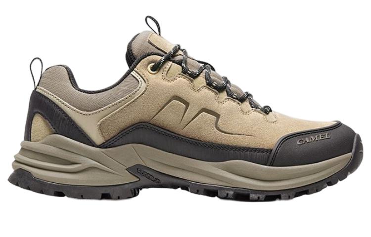 CAMEL Slip Resistant Abrasion Resistant Low top Outdoor Shoes Men’s Khaki Black