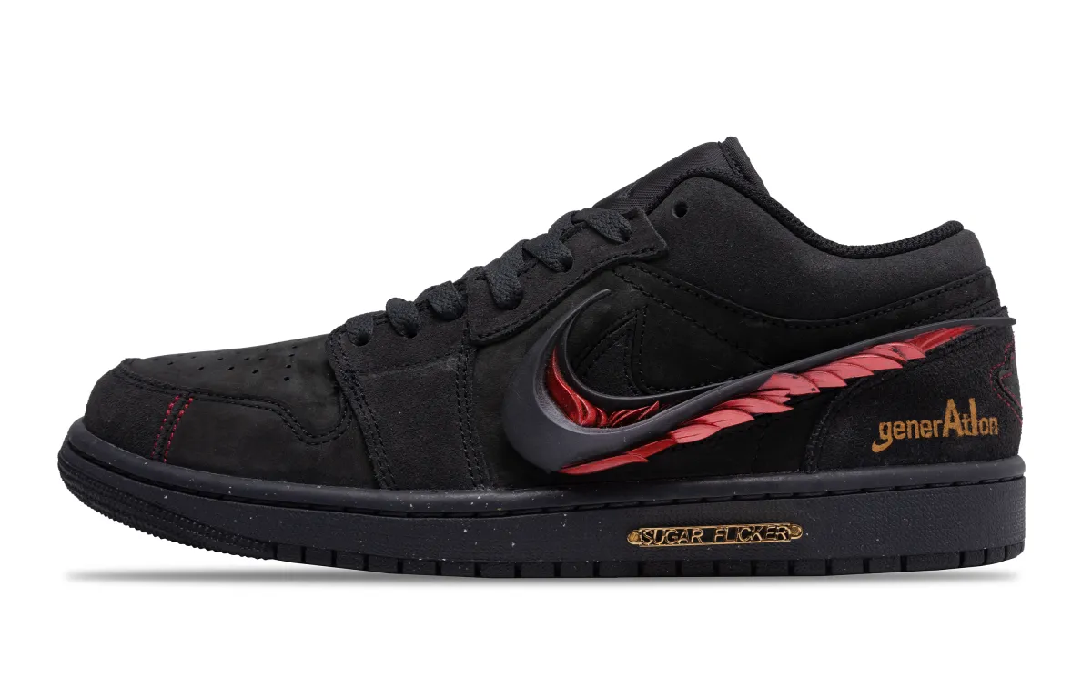 Jordan Air Jordan 1 Dracula Slip Resistant Abrasion Resistant Slip Resistant Abrasion Resistant Low top