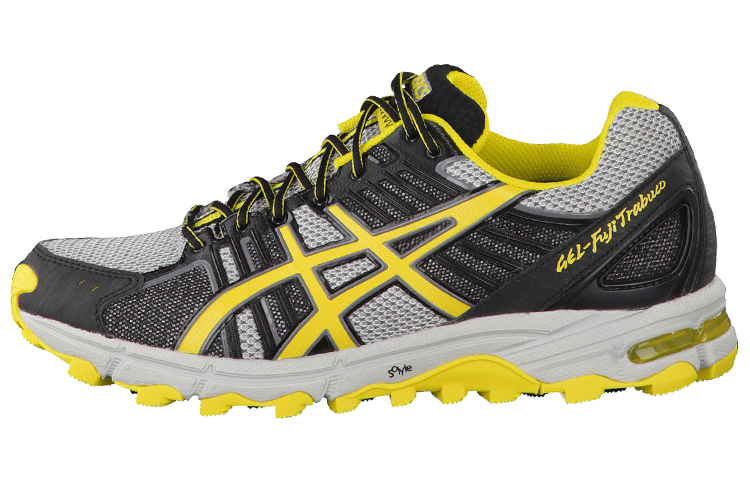 ASICS GEL FujiTrabuco 7 Trail Running Shoes Men's Gray Yellow