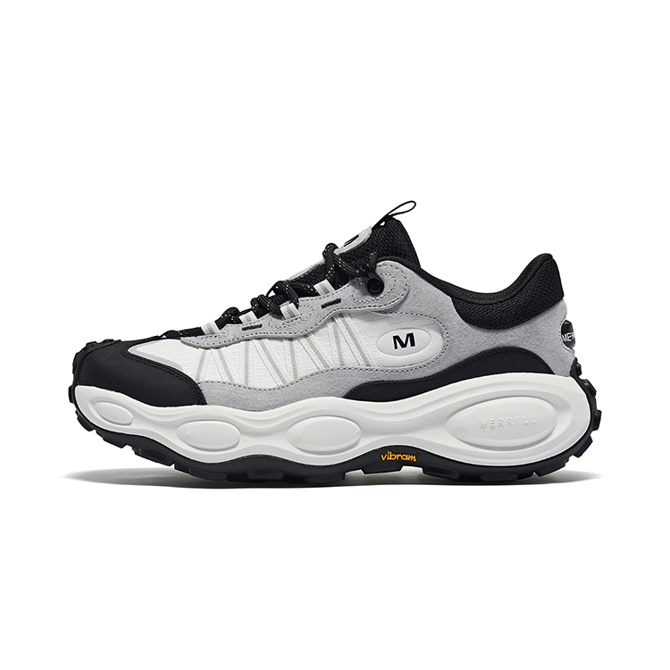 MERRELL Slip Resistant, Abrasion Resistant, Lightweight Low top Hiking Shoes Unisex Black White
