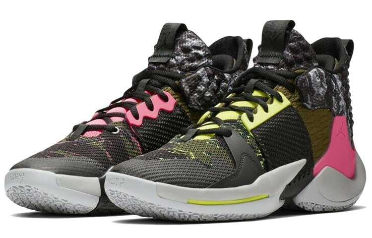 Мужские кроссовки Jordan Why Not Zer0.2 (коричнево-розовые) — Коричневый / розовый — фото 3