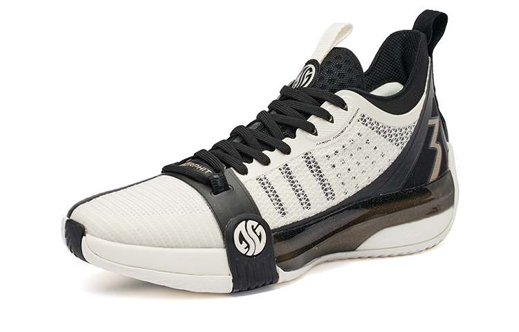 361° Zen 3 Abrasion Resistant Slip Resistant Mid top Performance Basketball Shoes Men’s White Black