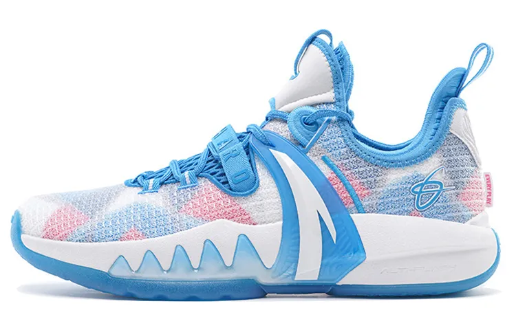Anta GH2 'Go Hard' Cushioning Slip Resistant Abrasion Resistant Low top Basketball Shoes Men's White Blue