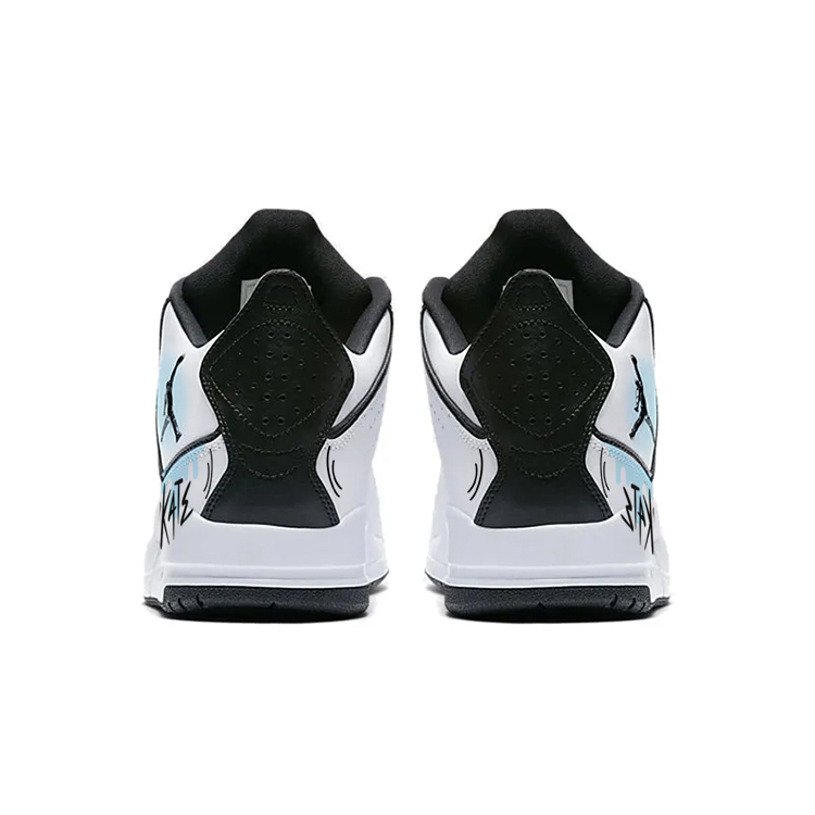 Jordan Courtside 23 Slip Resistant Abrasion Resistant Cushioning Mid top Vintage Basketball Shoes Men’s White