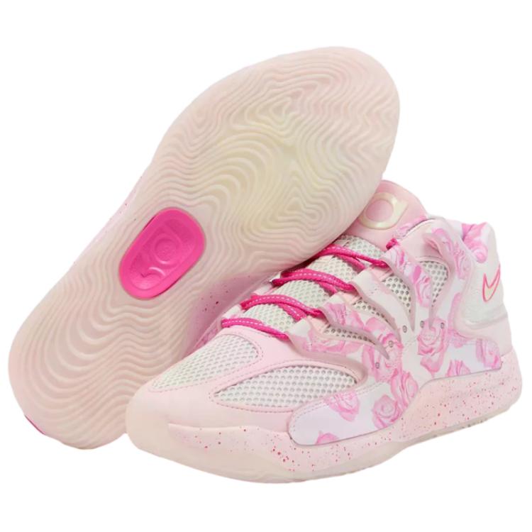 Nike KD 18 Classic And Versatile Breathable Support Basketball Shoes Unisex Pink