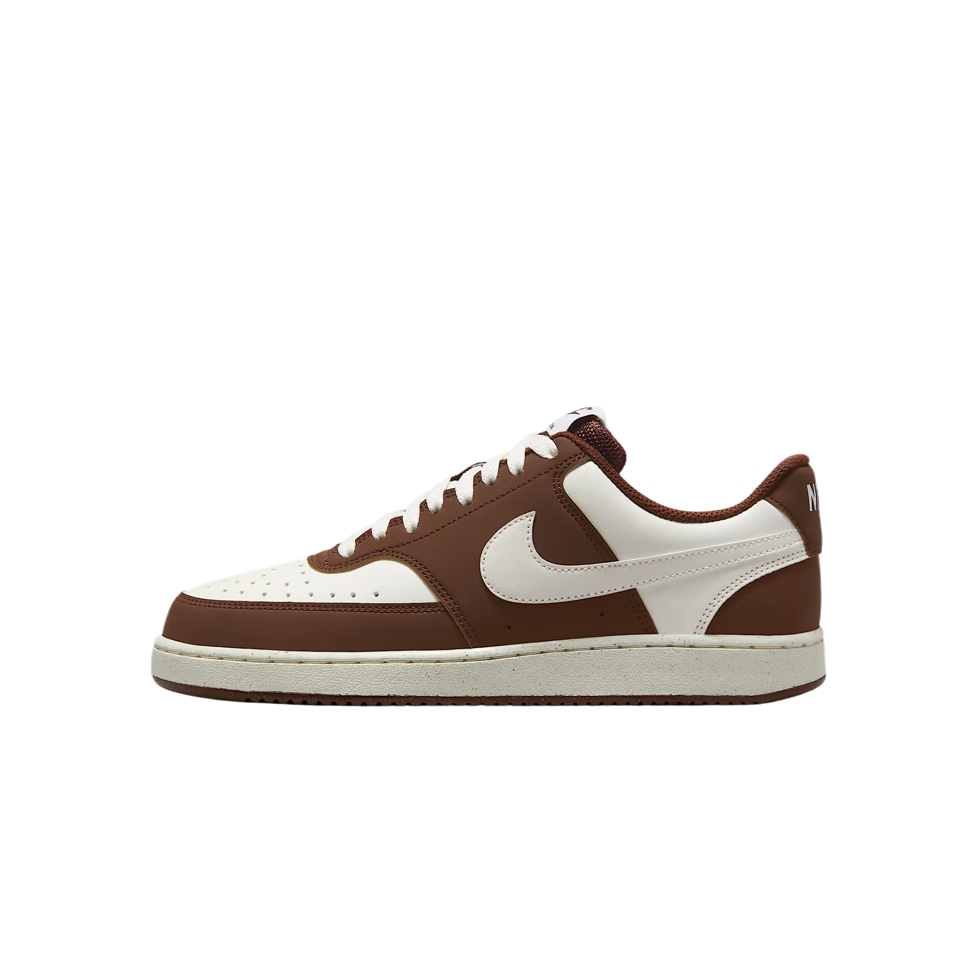 Nike Court Vision Synthetic Leather Low top Training Shoes Women’s White Brown