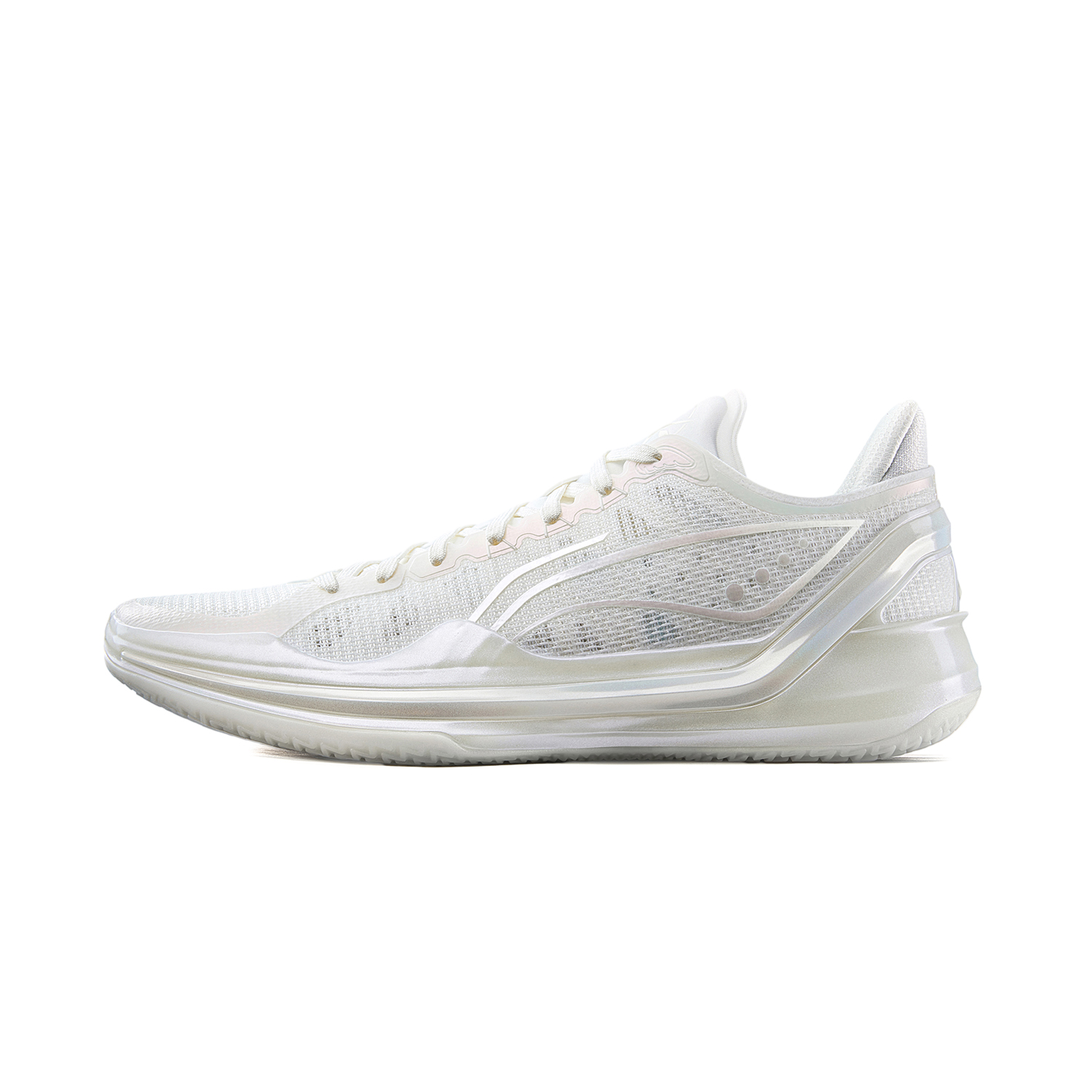 Li Ning Liren 4 V2 Cushioning Slip Resistant Support Lightweight Rebound Low top Basketball Shoes Men’s White