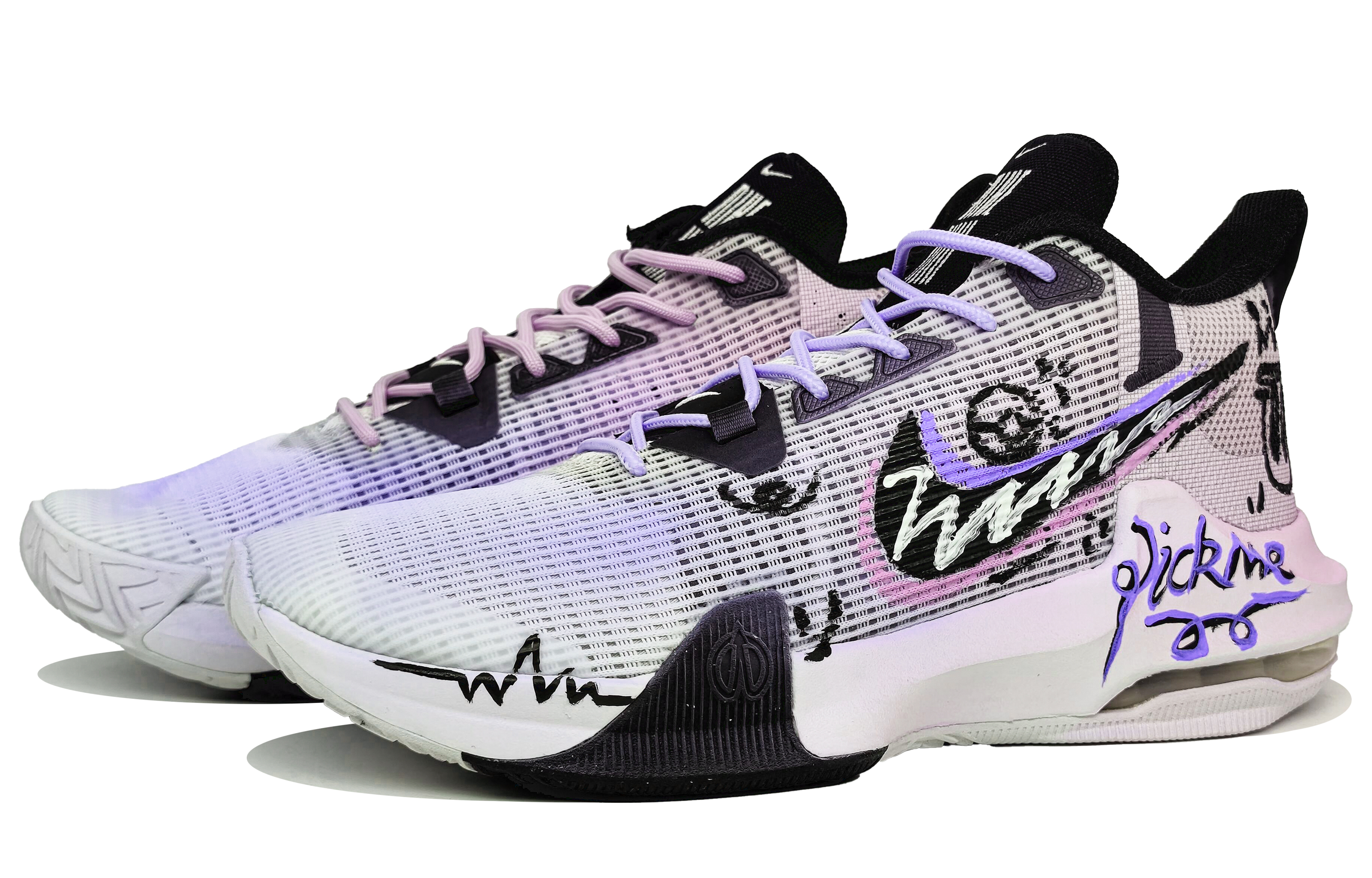 Nike Air Max Impact 3 Slip Resistant Abrasion Resistant Low top Basketball Shoes Men’s Purple Pink