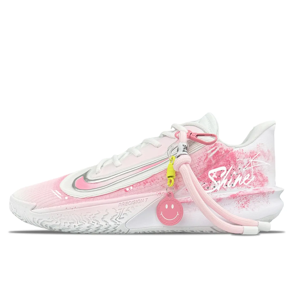 Nike Precision 7 Low top Basketball Shoes Men's Pink