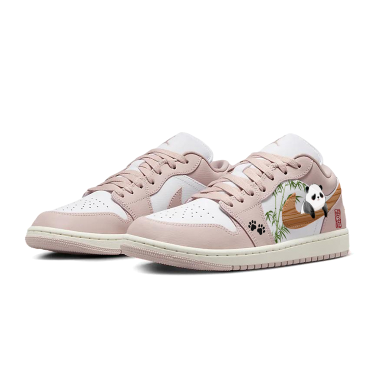 Jordan Air Jordan 1 Vintage Basketball Shoes Women’s Low Top Pink/White
