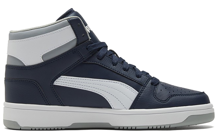 Кроссовки PUMA REBOUND (сине-бело-серые) — Синий / белый / серый — фото 2