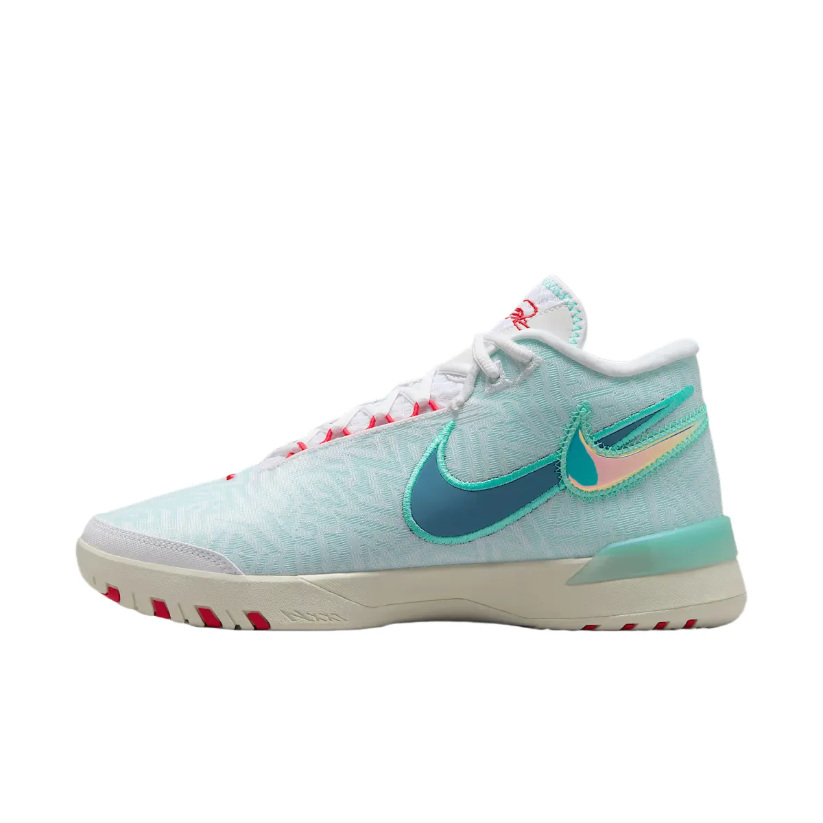 Nike Lebron NXXT Genius EP Abrasion Resistant Breathable Support Grip Mid top Basketball Shoes Men's White