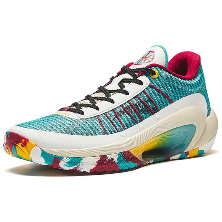 Anta 3 Point Rain Lite V2 Cushioning Low top Basketball Shoes Men’s Green White Red