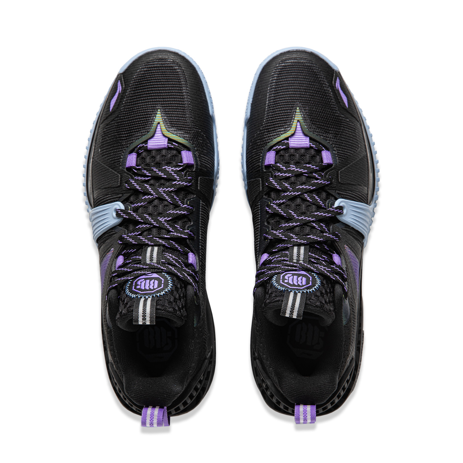 Li Ning Storm 2024 Cushioning Breathable Lightweight Rebound Low top Basketball Shoes Men’s Black