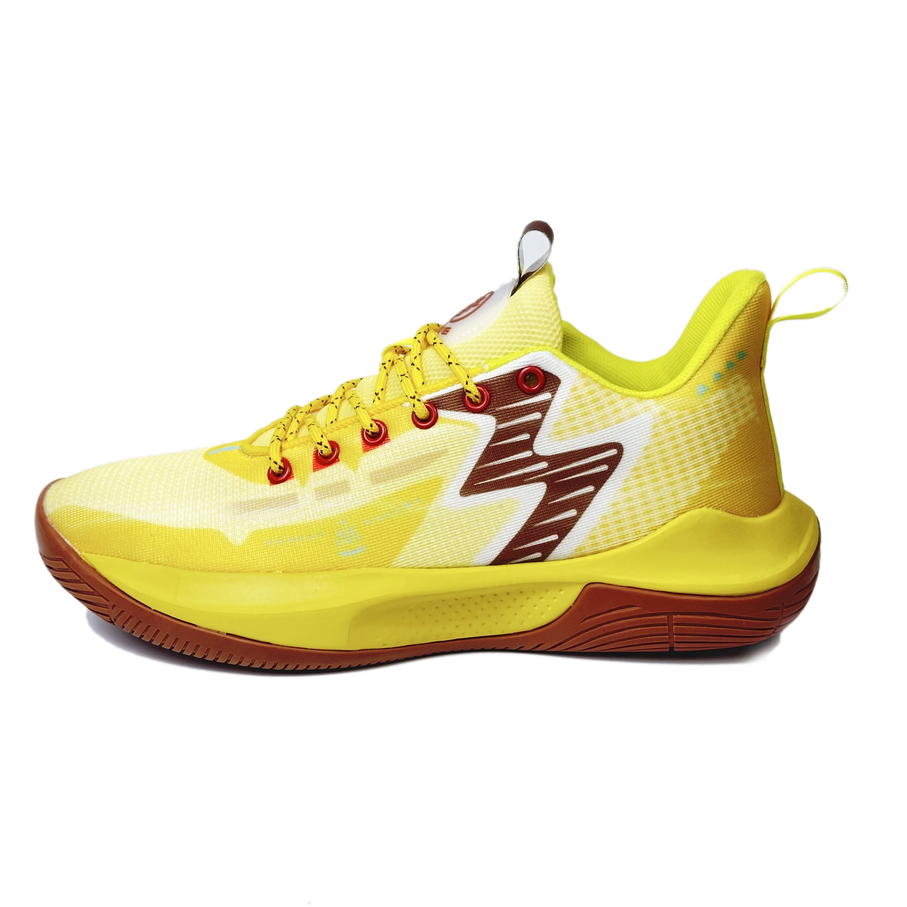 BAGE Mesh Low top Basketball Shoes Unisex Lemon