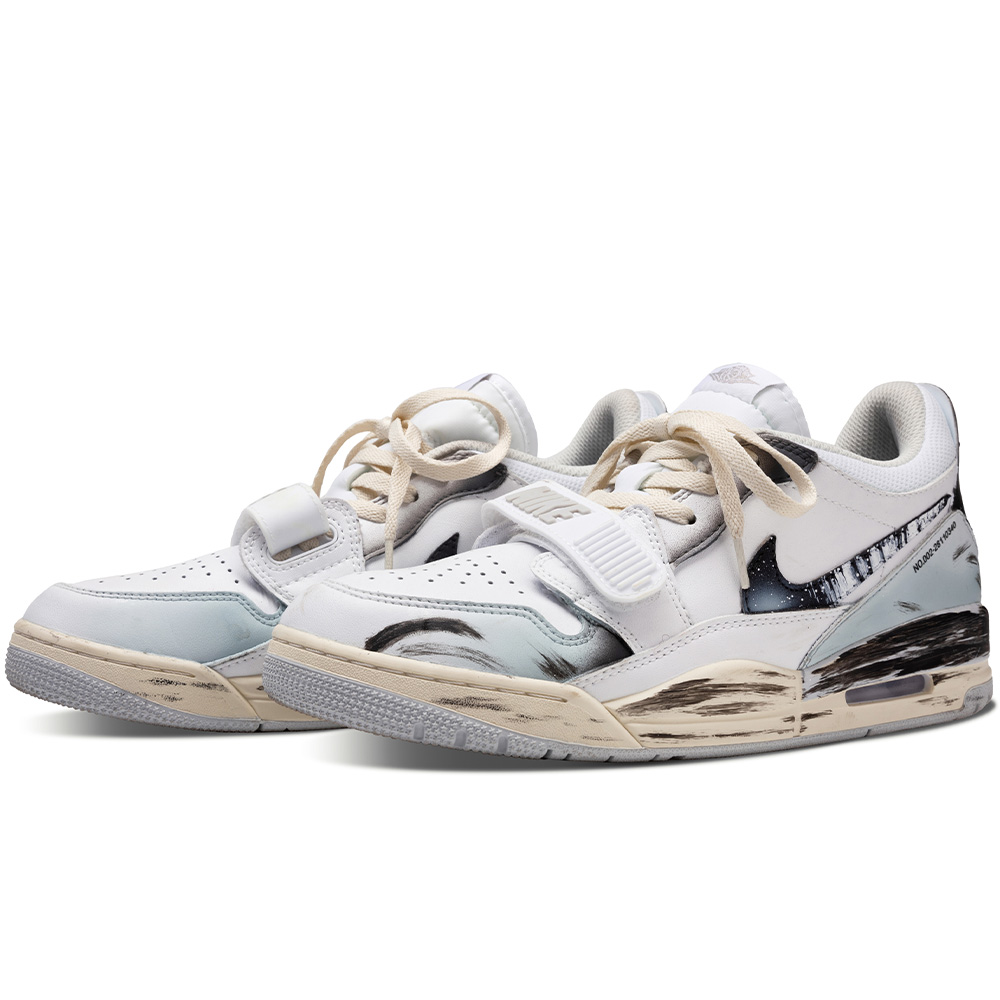 Jordan Legacy 312 Arctic Circle Synthetic Leather, Leather Abrasion Resistant Low top Vintage Basketball Shoes Men’s