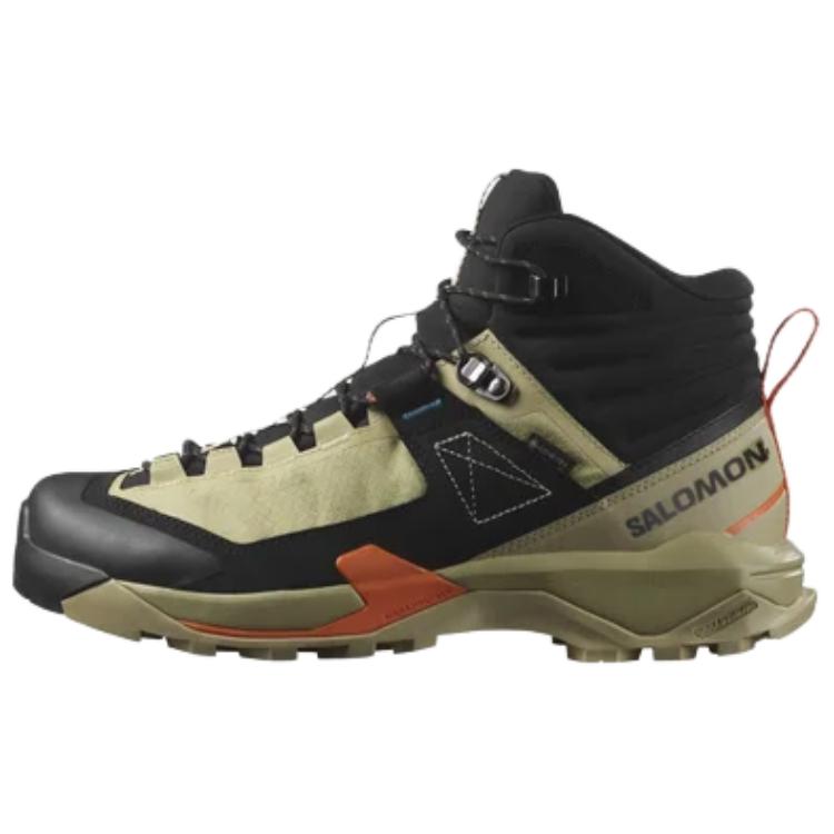 SALOMON X Ultra ALPINE Comfortable Slip Resistant Mid top Mountaineering Shoes Men’s Black Green