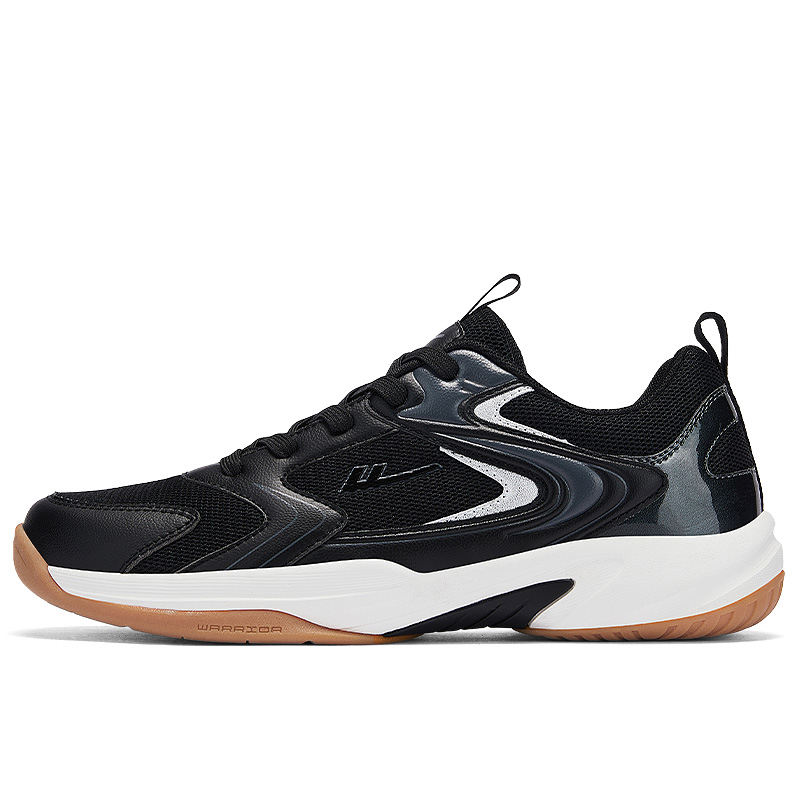 WARRIOR Badminton Shoes Men’s Low Top Black Silver