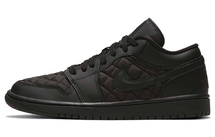 Jordan 1 Low Triple Black Quilted Women’s