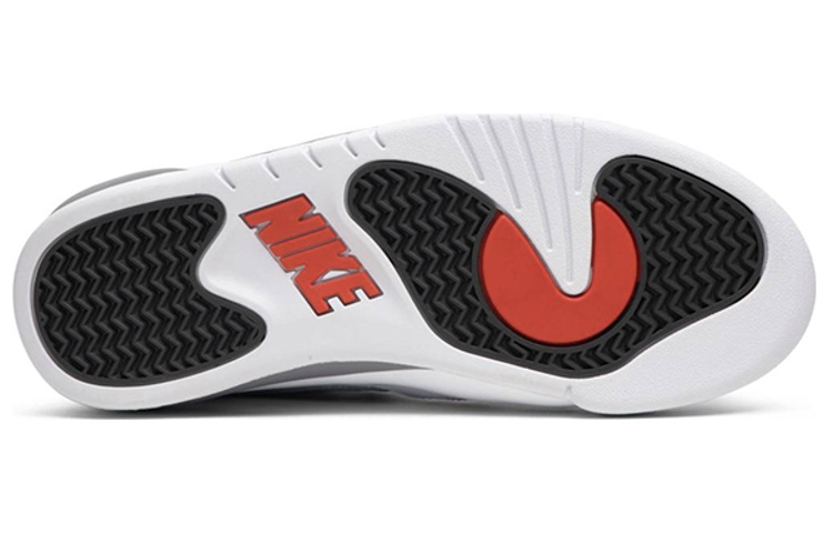 Мужские кроссовки Nike Air Pressure Retro White Cement Grey (2016) (бело-серые) — фото 5