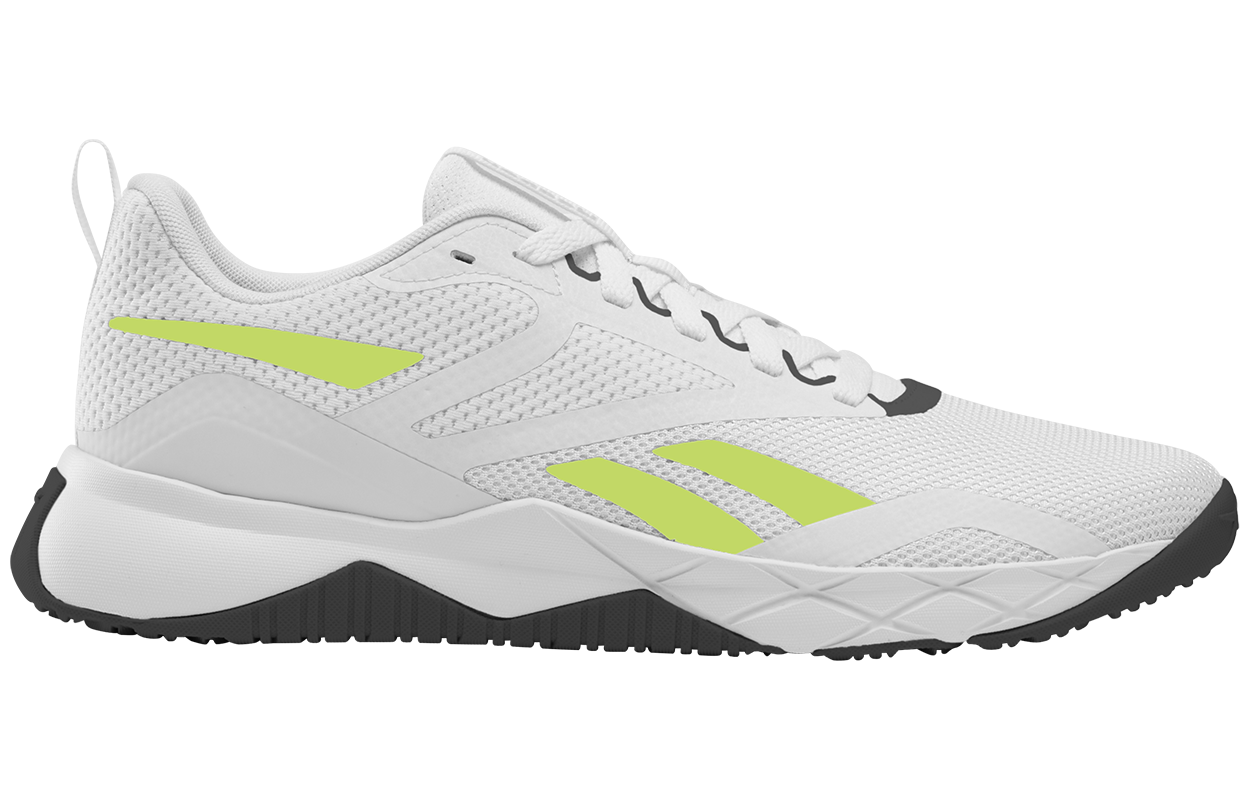 Reebok Abrasion Resistant, Lightweight, And Breathable Low top Training Shoes Men’s White