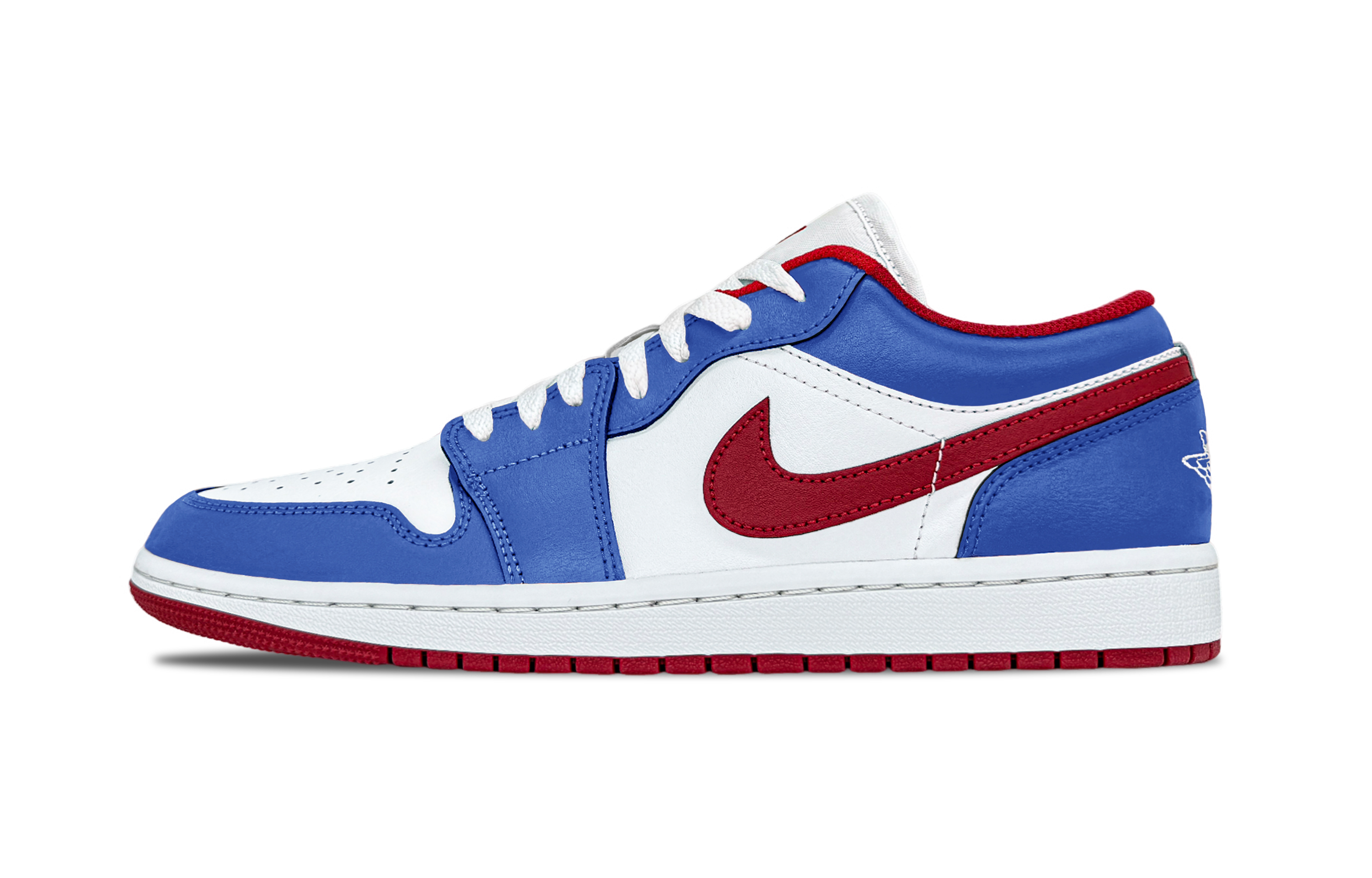 Jordan Air Jordan 1 Little Chicago Leather Support Balance Support Balance Low top Vintage Basketball Shoes Unisex