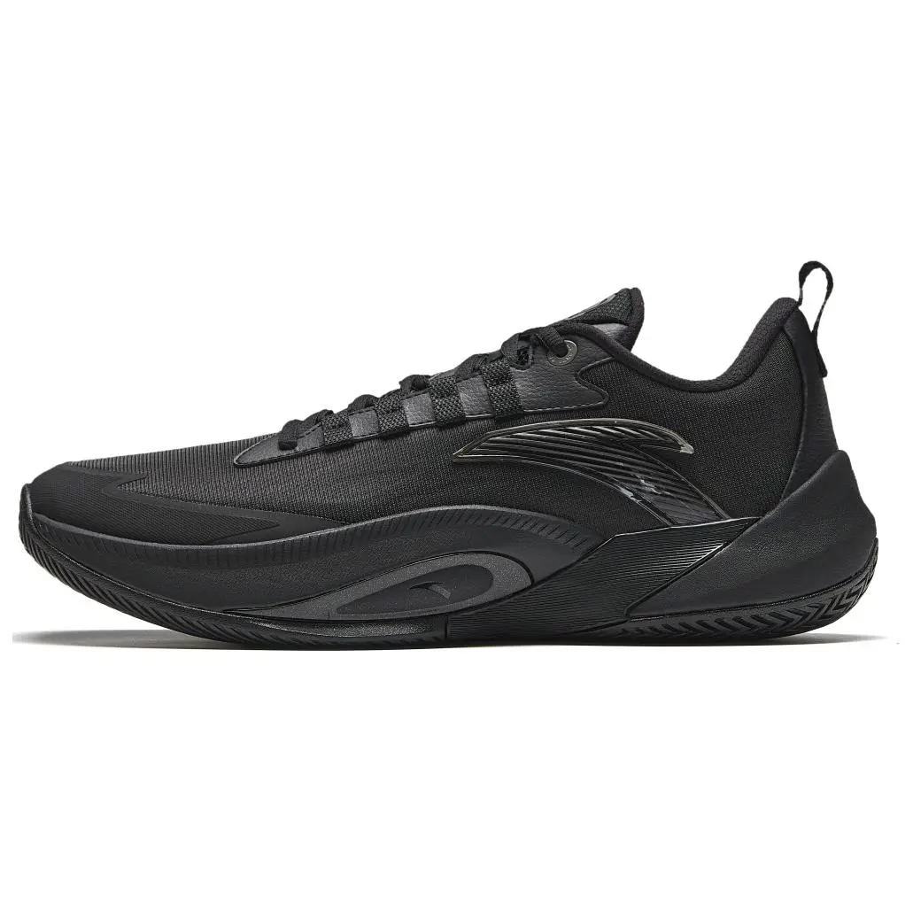 Anta Zap 1 Cushioning, Wear Resistant Low top Basketball Shoes Men's Black