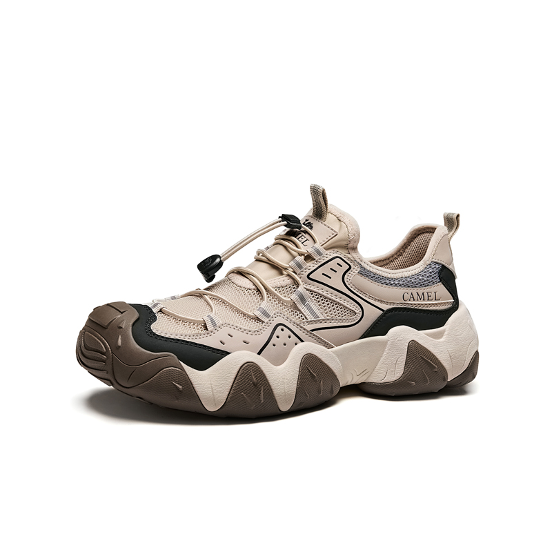 CAMEL Slip Resistant, Abrasion Resistant, Breathable Low top Hiking Shoes Men’s