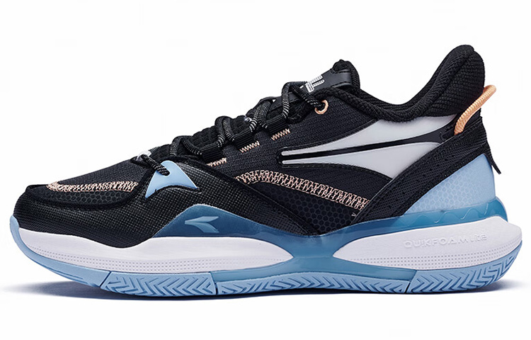 361° Comfortable And Trendy Abrasion Resistant Slip Resistant Low top Basketball Shoes Men’s Blue Black
