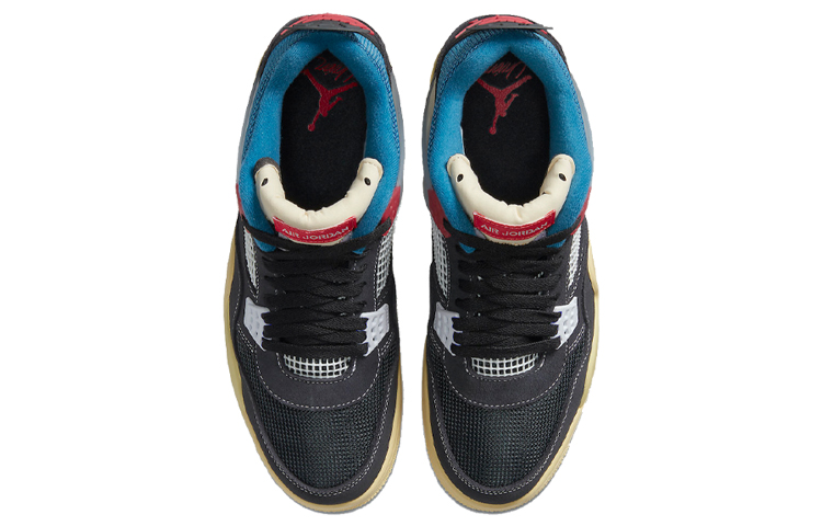 Кроссовки Jordan Air Jordan 4 retro sp "off noir" (черно-синие) — фото 4